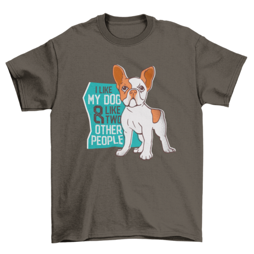 I love my dog t-shirt design