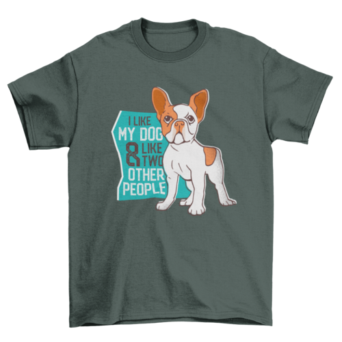 I love my dog t-shirt design