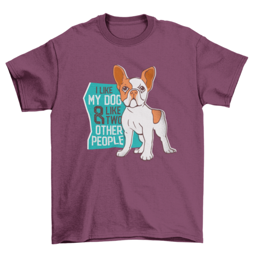 I love my dog t-shirt design