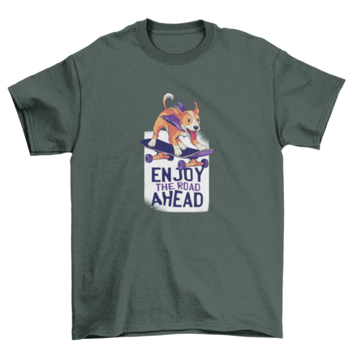Dog skate t-shirt design