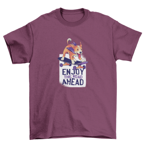 Dog skate t-shirt design