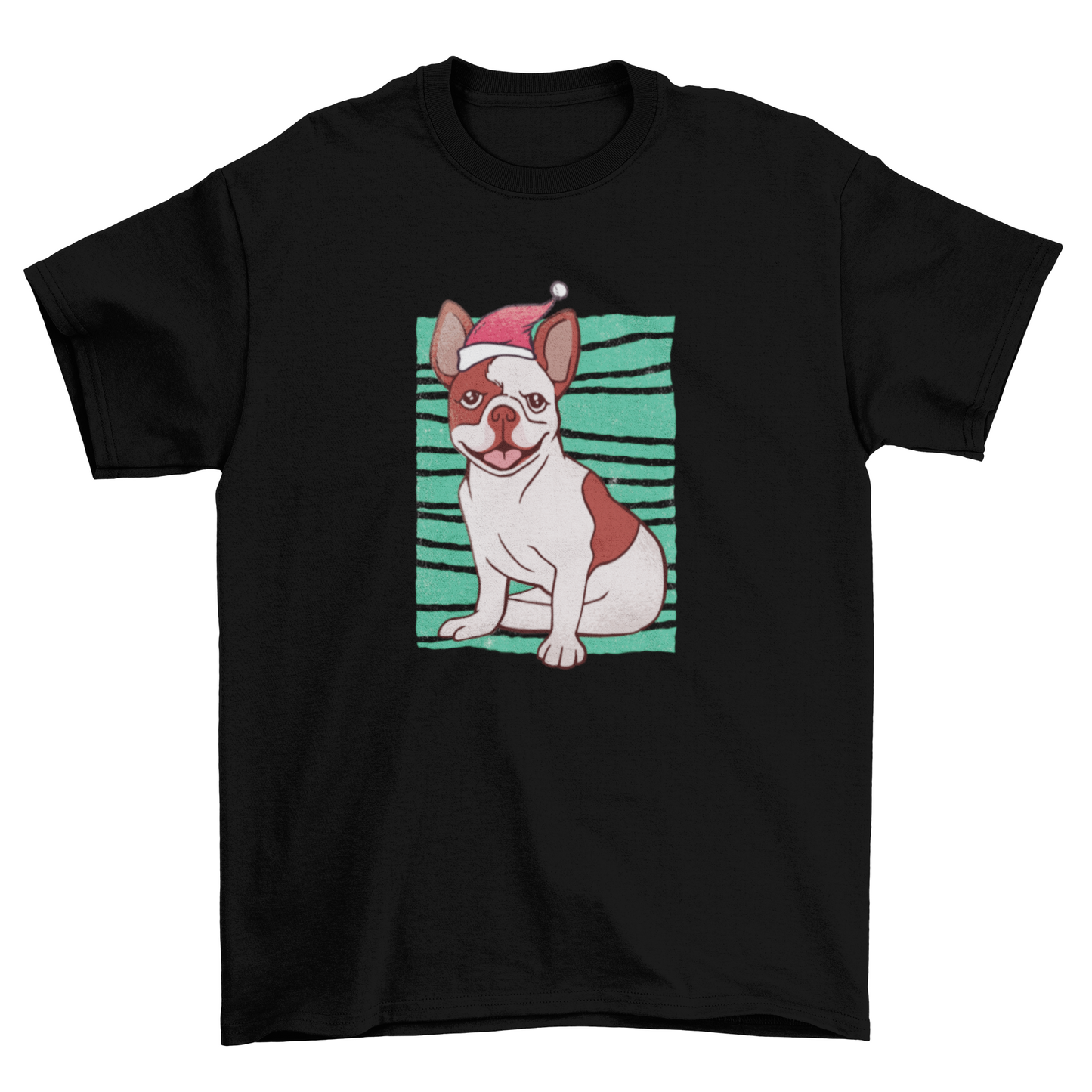 Christmas Bulldog T-Shirt Design