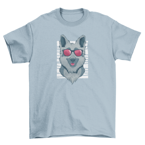 Funny Cool German Shepherd Cute Pet Dog Dark Fashion Sunglasses Animal