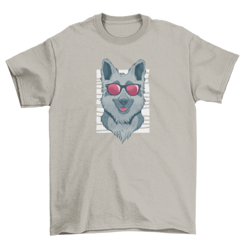 Funny Cool German Shepherd Cute Pet Dog Dark Fashion Sunglasses Animal