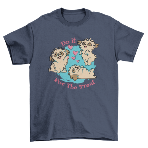 Fashion Colorful Lovely Cute dogs Quote "Do it for the treat" Pet