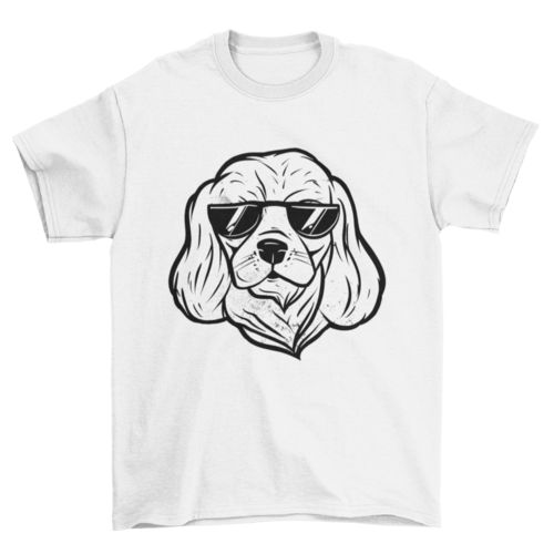 Sunglasses cool dog t-shirt