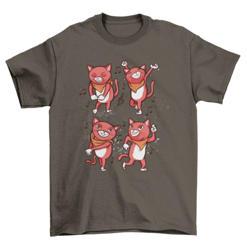 Dancing cats t-shirt