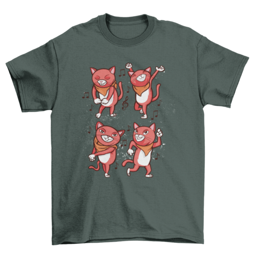 Dancing cats t-shirt