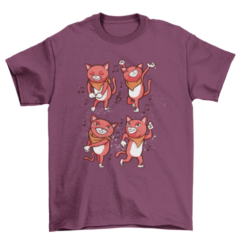 Dancing cats t-shirt