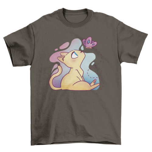 Lovely Fashion Cute Beautiful Pet Animal Cat butterfly cartoon style