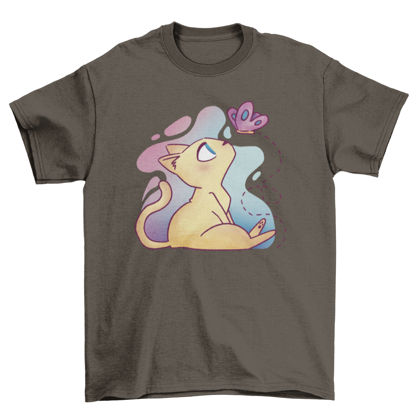 Lovely Fashion Cute Beautiful Pet Animal Cat butterfly cartoon style