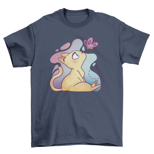 Lovely Fashion Cute Beautiful Pet Animal Cat butterfly cartoon style