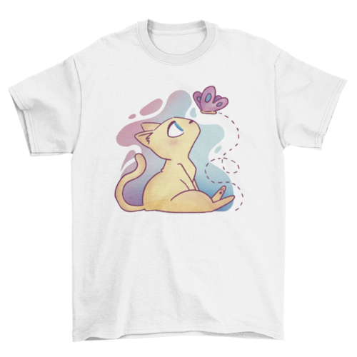 Lovely Fashion Cute Beautiful Pet Animal Cat butterfly cartoon style