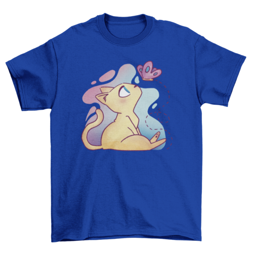 Lovely Fashion Cute Beautiful Pet Animal Cat butterfly cartoon style