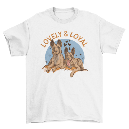 Cute dog animal portraits t-shirt