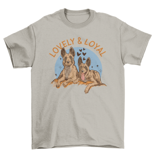 Cute dog animal portraits t-shirt