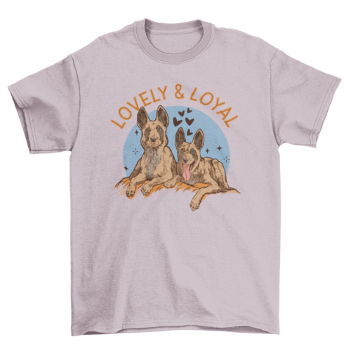 Cute dog animal portraits t-shirt