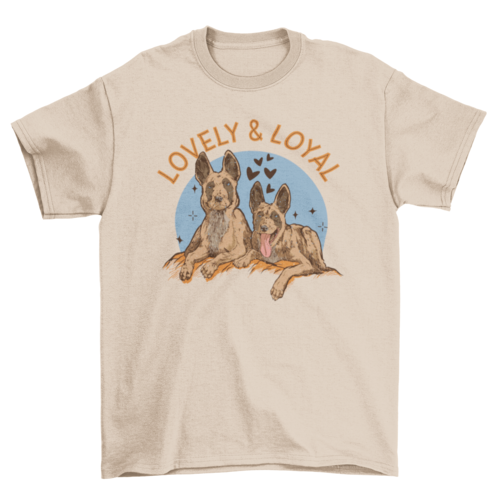 Cute dog animal portraits t-shirt