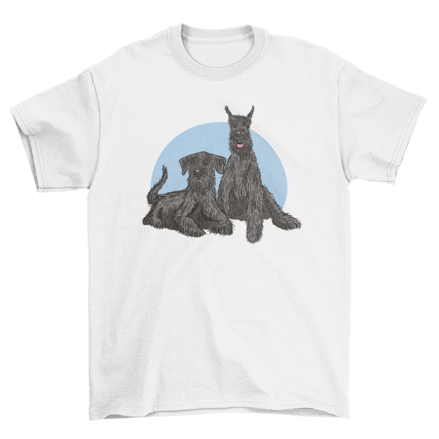 Schnauzer dogs illustration t-shirt
