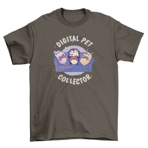 Digital pet collector t-shirt