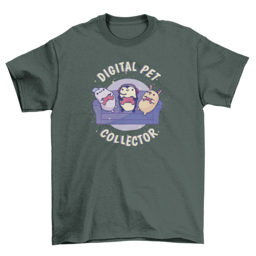Digital pet collector t-shirt