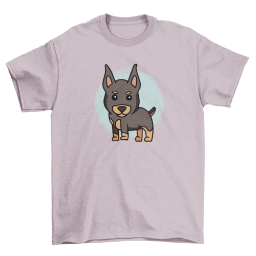 Cute doberman dog puppy t-shirt