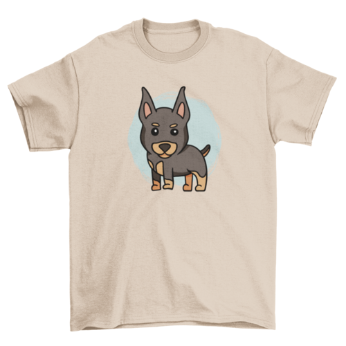 Cute doberman dog puppy t-shirt