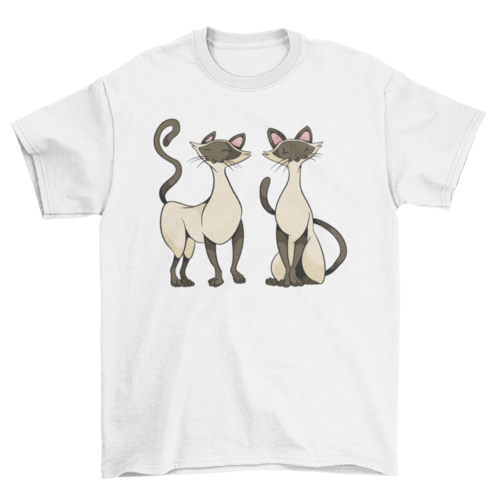 Two siamese cats t-shirt