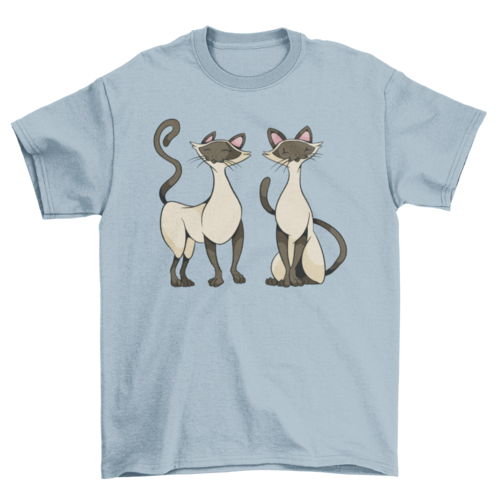 Two siamese cats t-shirt