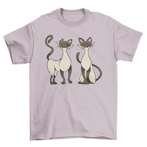 Two siamese cats t-shirt