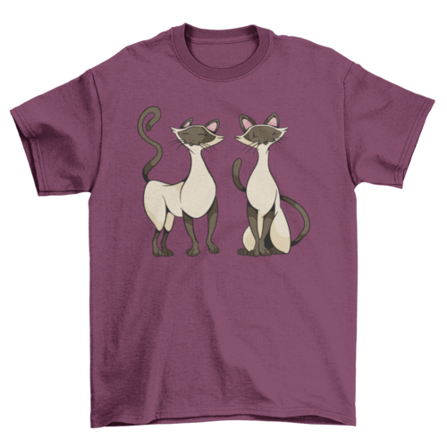 Two siamese cats t-shirt