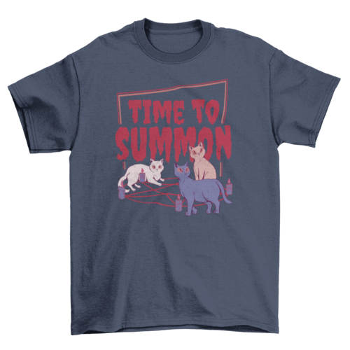 Satanic animal pet cats pentagram pod t-shirt