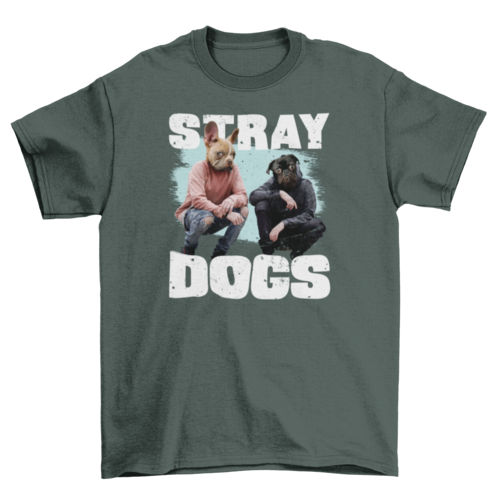 People with dog animal heads t-shirt