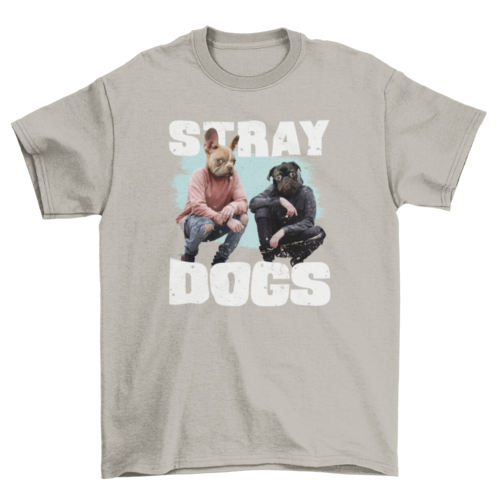 People with dog animal heads t-shirt