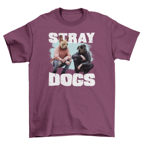 People with dog animal heads t-shirt