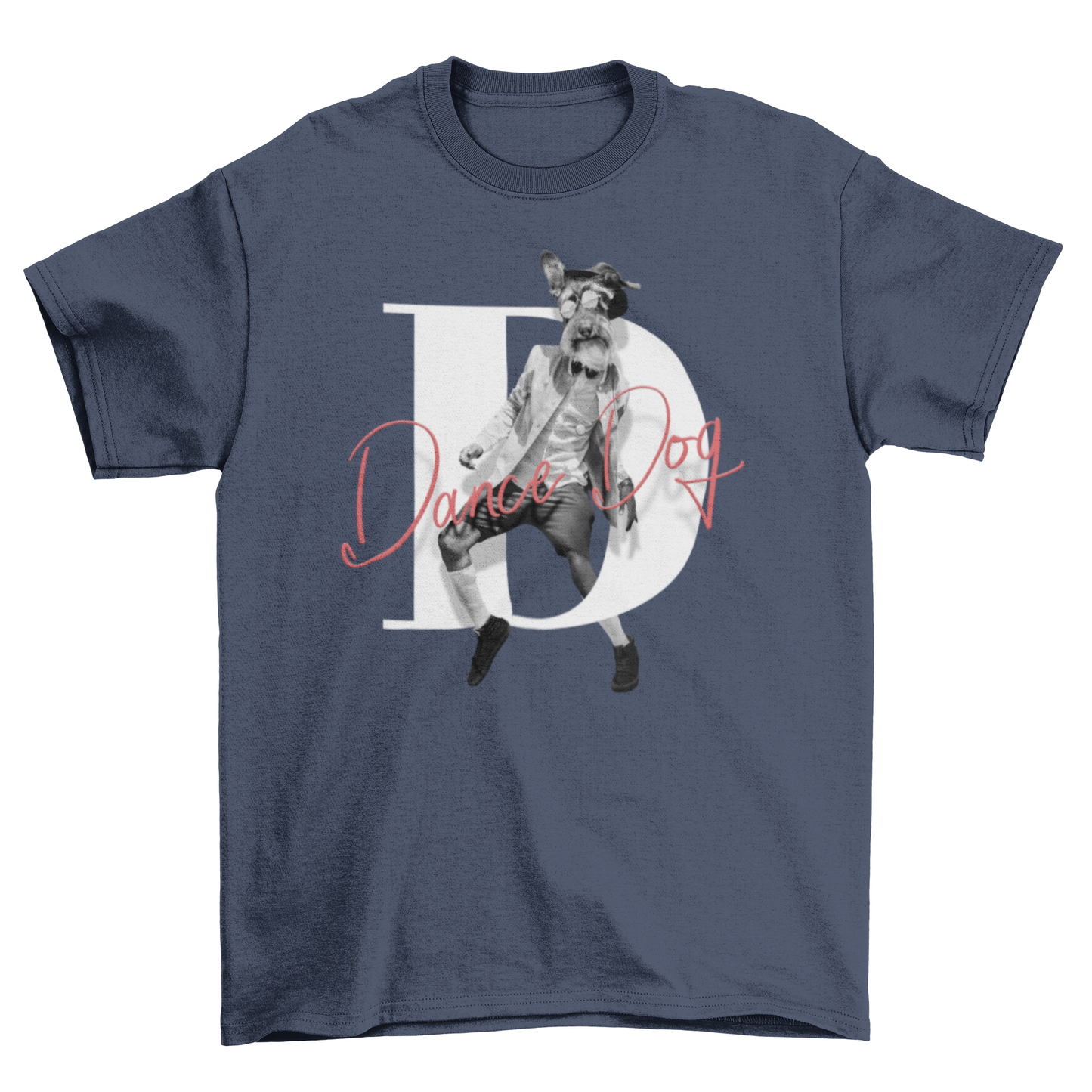 Man with dog animal head t-shirt