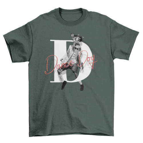 Man with dog animal head t-shirt