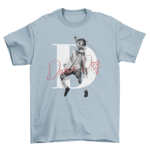 Man with dog animal head t-shirt