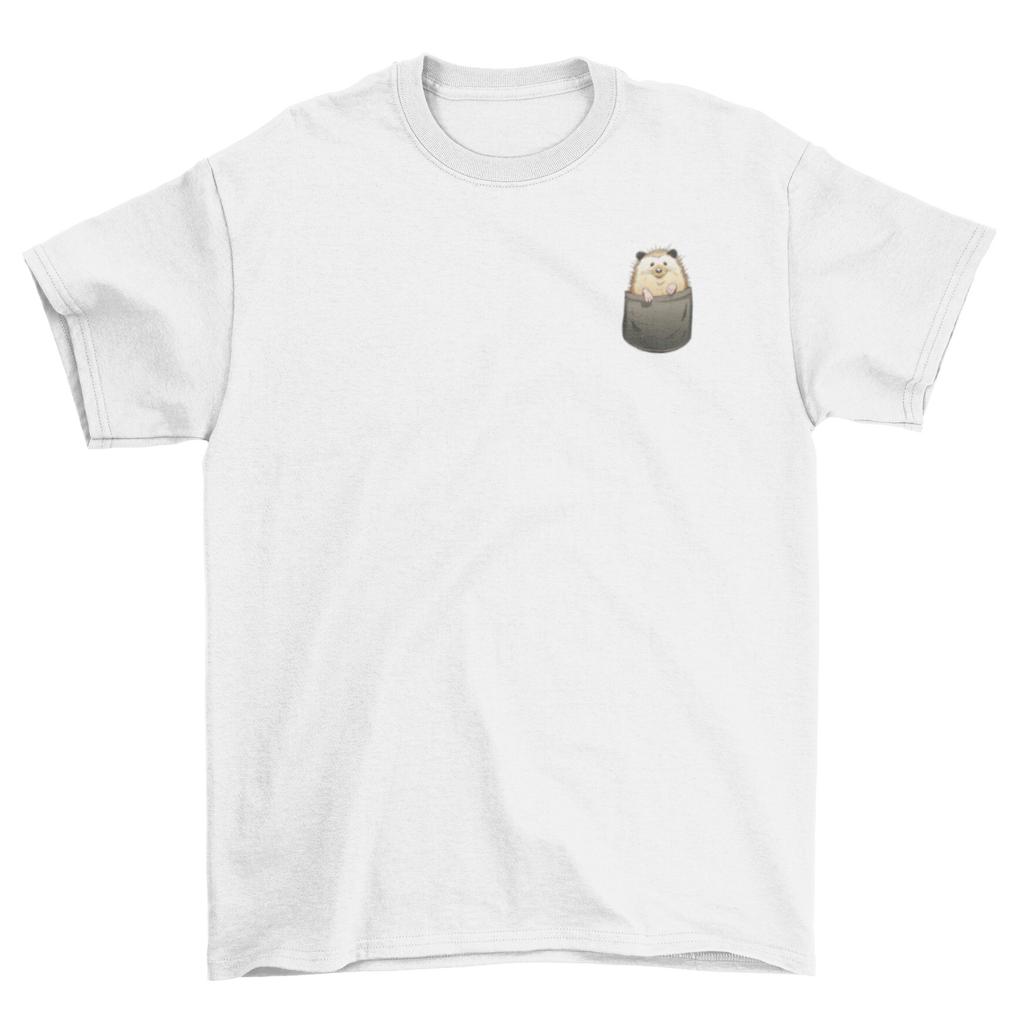 Cool Cute Lovely Unique Fashion Pet Hedgehog pocket Animal t-shirt