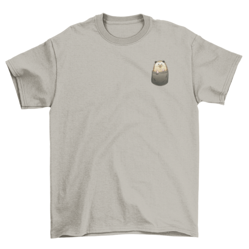 Cool Cute Lovely Unique Fashion Pet Hedgehog pocket Animal t-shirt