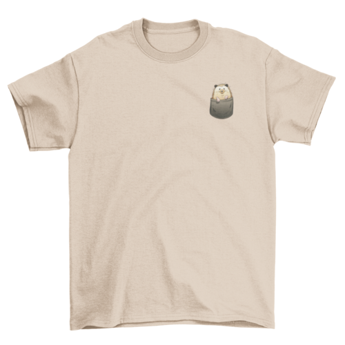 Cool Cute Lovely Unique Fashion Pet Hedgehog pocket Animal t-shirt
