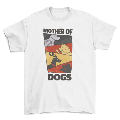 Dog animals breeds fight t-shirt