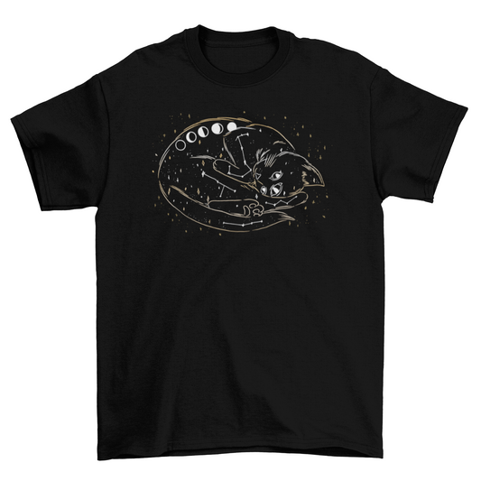 Galaxy cat t-shirt