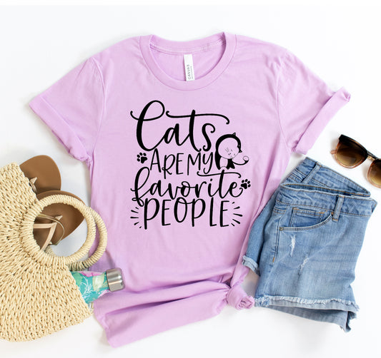 Cats Are My Favorite People T-shirt